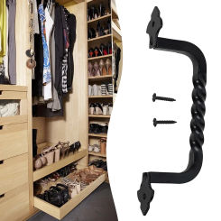 1pcs 128/148mm Vintage Handle Balcony Door Pull Wooden Doors Shed Cabinet Doors Handle Drawer Pull Furniture Handle Hardware