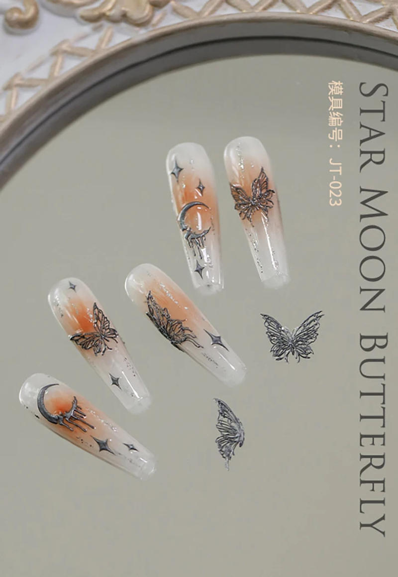 Description Picture 3 of itemChic Star Moon Butterfly Bowknot Fine Workmanship DIY Silicone Carving Mold Mould Nail Art Accessories Manicure Tool Templates