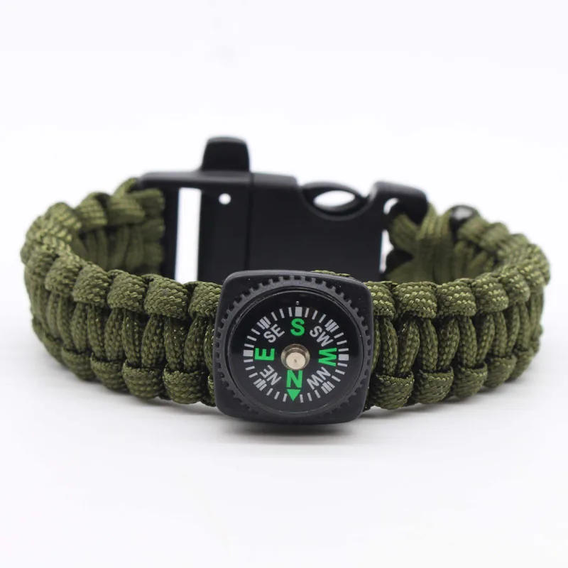 Description Picture 6 of itemUmbrella Rope Bracelet Whistle Compass Bracelet Survival Seven Core Outdoor Multifunctional Bracelet Woven Rope Outdoor