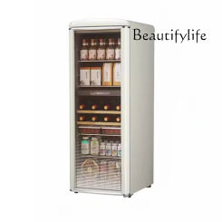 Ice Bar Household Wine Cabinet High-end Office Transparent Refrigerated Fresh Beverage Cabinet Double Temperature Refrigerator