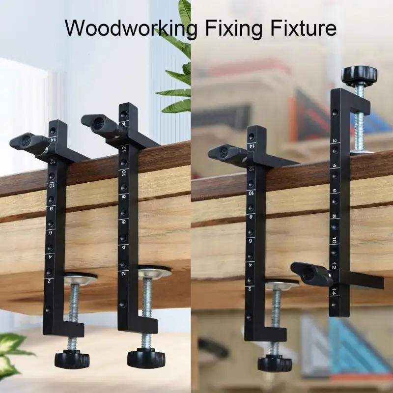 Description Picture 2 of itemLengthened C Clamp Adjustable Screw Table Clamp Cabinet Tool Mounting Clip Cabinet Face Frame Clamps Woodworking Tool