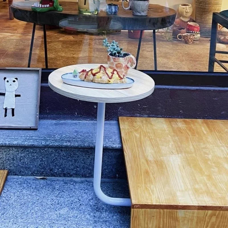 Description Picture 4 of itemCoffee Table Circular Modern Luxury Restaurant Side Table Wall Mounted Small Round Table Coffee Shop Decoration Hanging