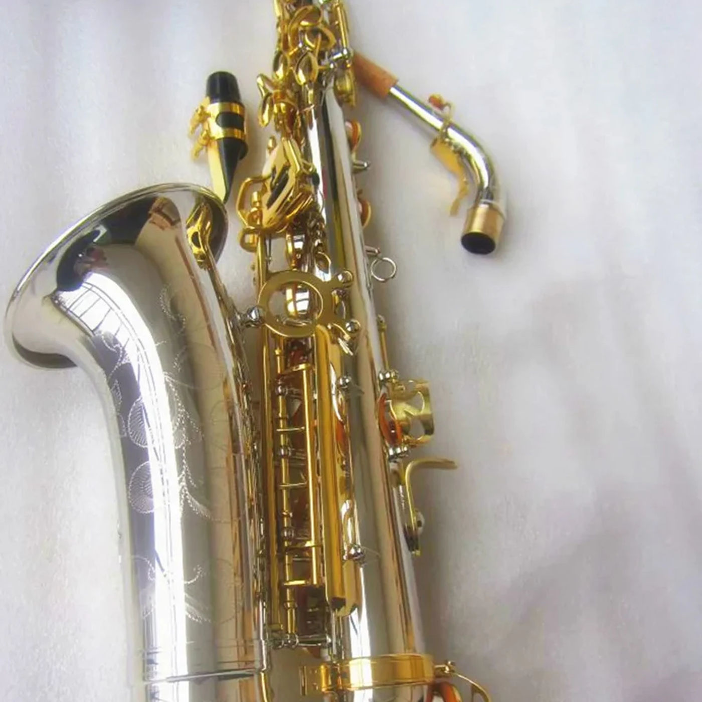 Description Picture 6 of itemHigh Quality SC9937 Alto Saxophone E-flat Brass Black nickel plating Saxophone Eb Alto Jazz Instrument with Accessories