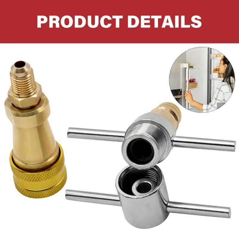Description Picture 4 of itemFridge Refrigerants Refill Adapter Quick Coupling Accessory for Refrigerants A0NC