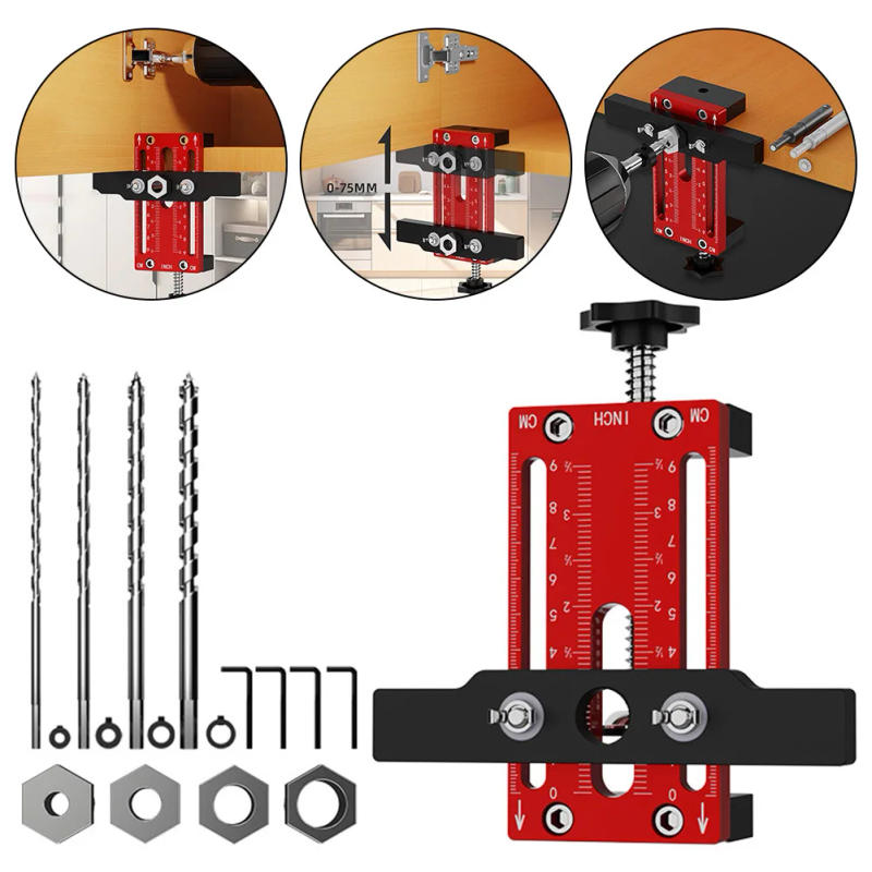 Description Picture 2 of itemCabinets Frame Cabinet Door Mount Locator Adjustable Cabinet Door Mounting Jig With Support Arm&Clamp For Door Install
