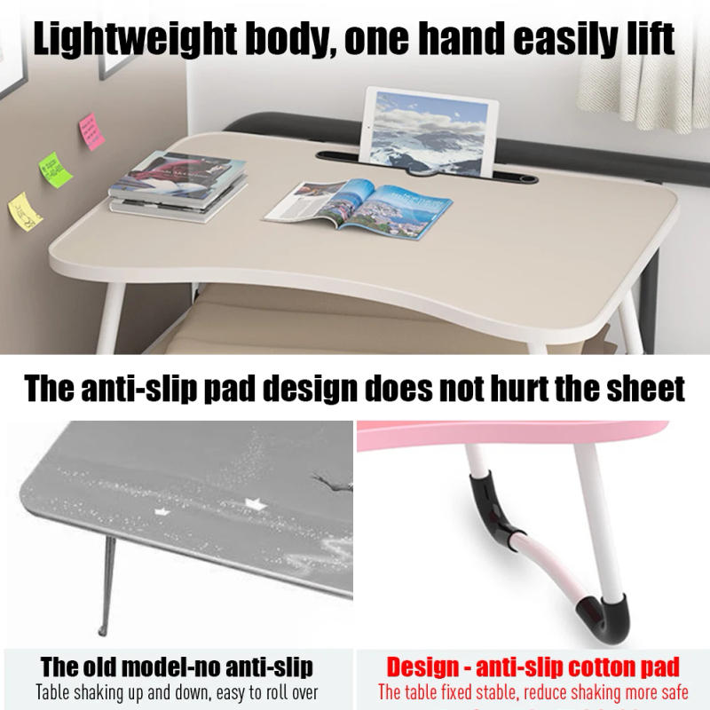 Description Picture 3 of itemLaptop Bed Desk Extra Large Portable Lap Desk With Cup Holder Storage Drawer Foldable Desk For Bed Couch Sofa