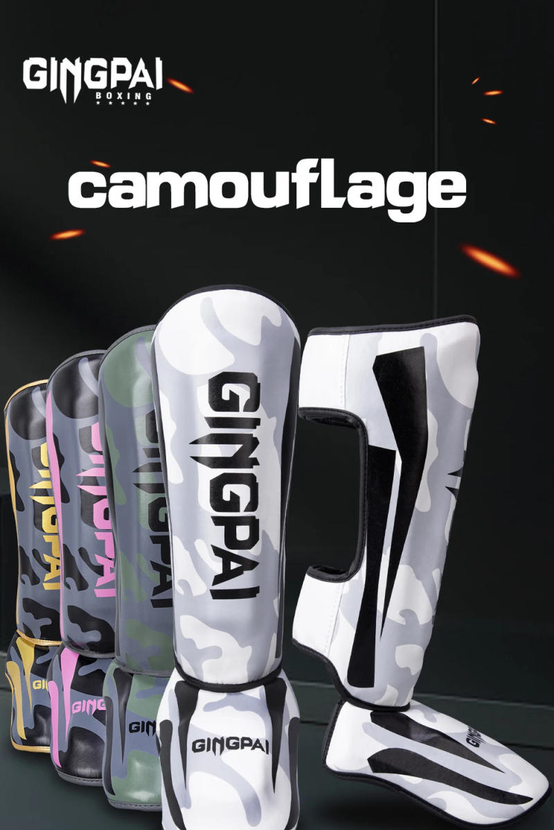 Description Picture 4 of itemKickboxing Boxing Shin Guard Pads Muay Thai Martial Arts Sanda Wushu Leg Protector Taekwondo Ankle Guards Muay Thai Leggings