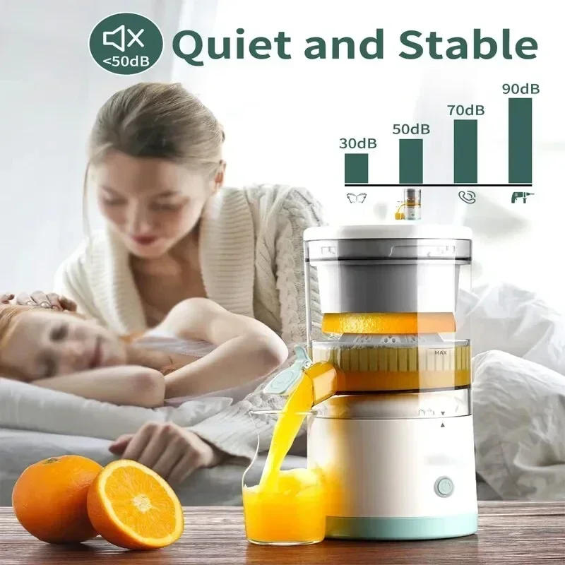 Description Picture 4 of itemElectric Juicer Juice Cup Citrus Orange Lemon Squeezer USB Charging Kitchen Fruit Juicer Blender Fresh Separator Press Machine