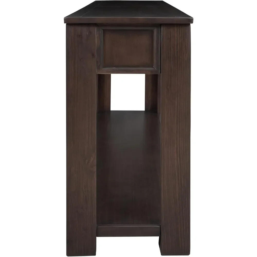 Description Picture 6 of itemVintage 4-Drawer Console Table for Entryway, Entry Hallway Foyer Behind Couch Sofa Table with Metal Handles