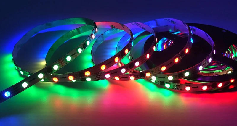 Description Picture 2 of itemDC 12V 24V Dual Signal Addressable LED Strip Pixel Light 5050 RGB TM1935 (Similar WS2818) Programmable Breakpoint Continuation