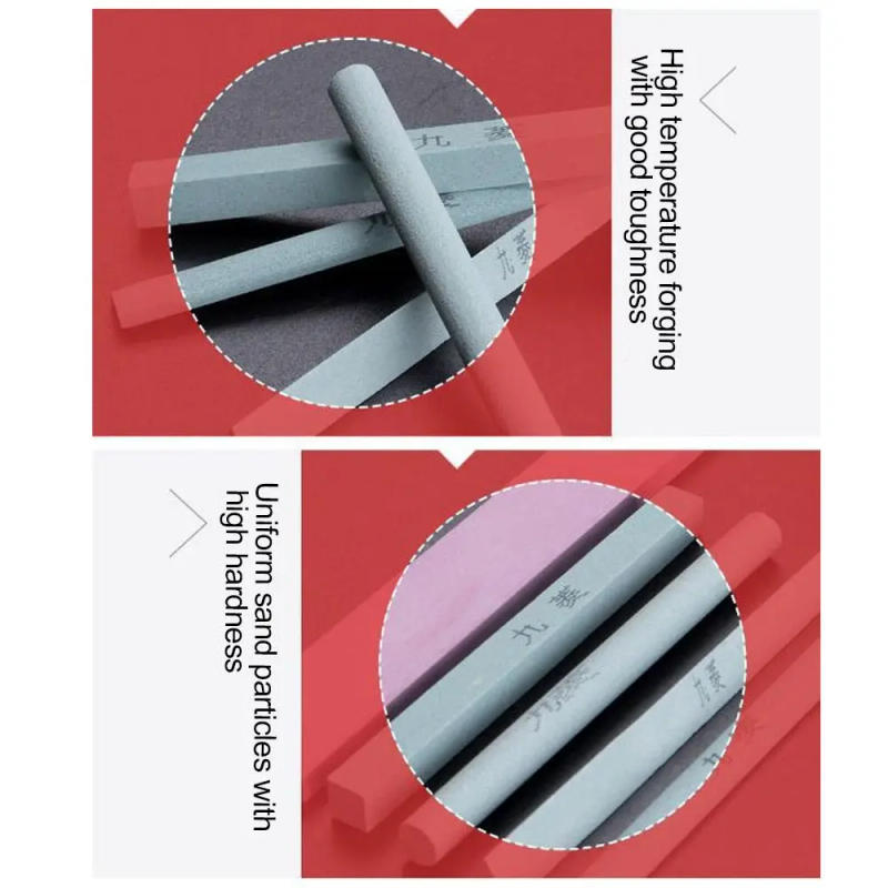 Description Picture 4 of itemHigh-quality 320 Grit Whetstone Triangle Square Oilstone Semicircle Circle Sand Strip Marble