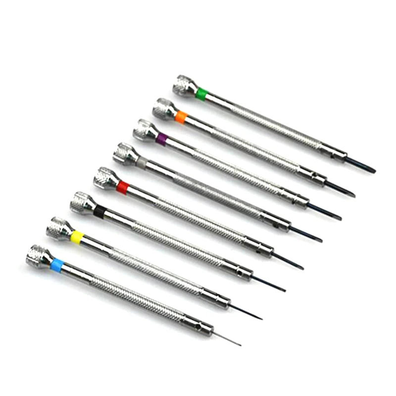 Description Picture 4 of item13PCS/Set 0.6-2.0mm Slotted Cross Screwdriver Set Professional Watchmakers Watch Repair Screwdrivers Tool Kit Dropshipping