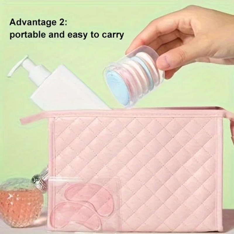 Description Picture 3 of item6pcs Mini Finger Puff With Box Makeup Sponge Puff Set With Container Makeup Puff Small Mini Powder Puff Cream Puff Makeup Tools