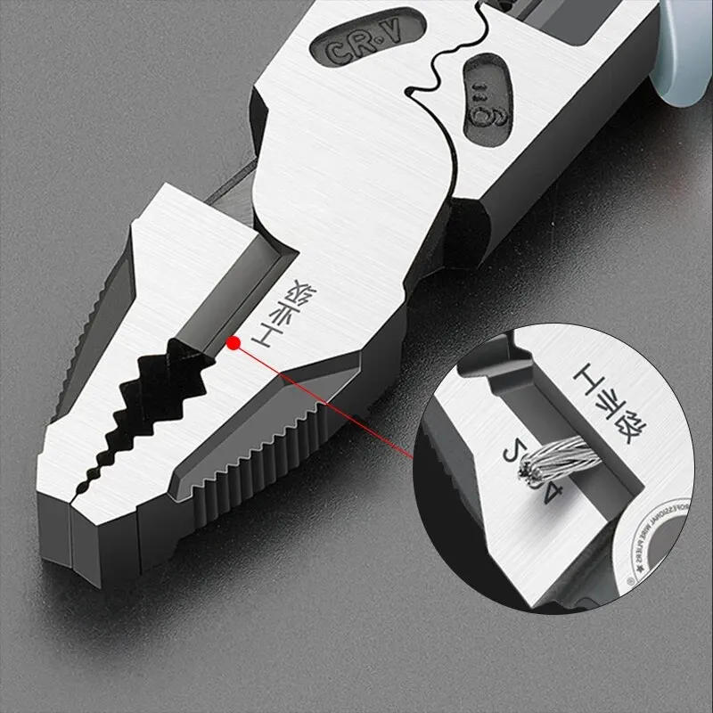 Description Picture 3 of itemMultifunctional Universal Diagonal Pliers Needle Nose Pliers Hardware Tools Universal Wire Cutters Electrician Repair Pliers