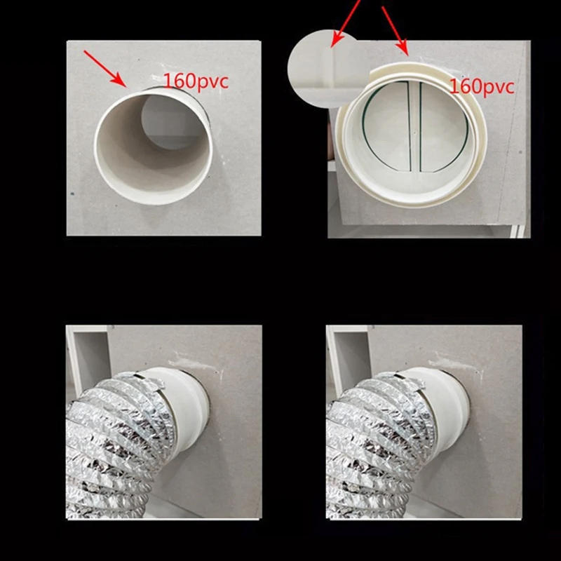 Description Picture 4 of itemKitchen Range Hoods Check Valve For 150/160/180Mm Pipe Double-Ended Anti Odor Check Control Air Outlet Fresh System