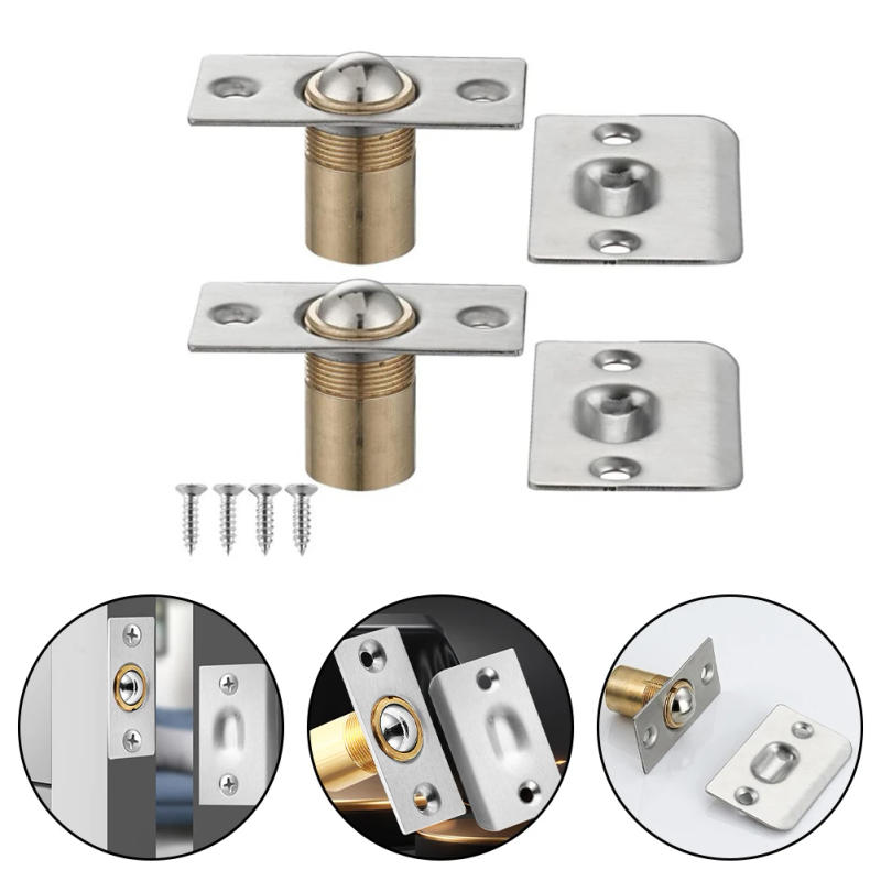 Description Picture 2 of item2pcs Magnetic Door Catch Stainless Steel Door Stopper Kitchen Cabinet Catches Magnet Latches For Door Cupboard Closures