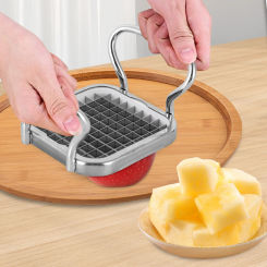 5 in 1 Chopper Vegetable Cutter French Fry Cutter Manual Potato Slicer Potato Chip Maker Stainless Steel Fruit Slicer Sturdy