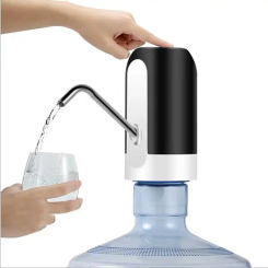 USB Automatic Water Pumping With Blue LED Light Rechargeable Barreled Portable Wireless Charging Electric Water Dispenser Device
