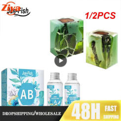 1/2PCS 50ml Resin Epoxy High Adhesive 1:1 AB Clear Epoxy Hardener Crystal Glue For Resin Jewelry Making Accessories