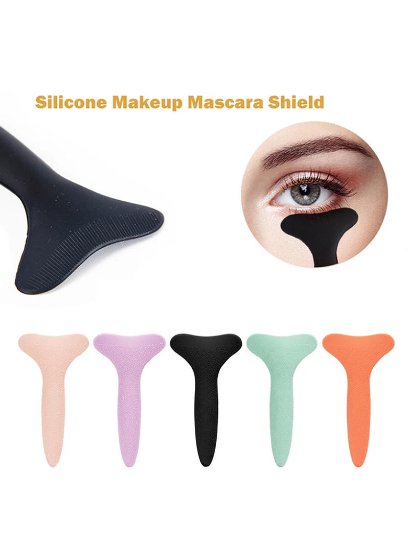 Description Picture 4 of itemMascara Shield Applicator Multifunctional Silicone Brush Lash Stopper Eyeliner Applicator Eye Makeup Tool For Eyelashes Baffle