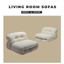 Living Room Sofas Artificial Lamb Cashmere Nordic Sofa Sets Creative Hippo Shape Design Light Luxury Lazy Sofa Minimalist