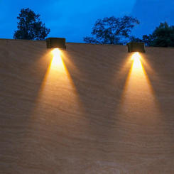 LED Solar Step Lamp Path Stair Outdoor Garden Lights Waterproof Balcony Light Decoration for Patio Stair Fence Light