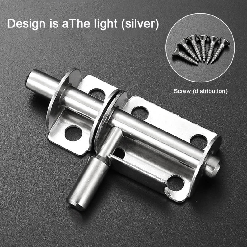 Description Picture 4 of itemStainless Steel Door Latch Solid Sliding Door Bolts Latch Hasp Home Hardware Door Cabinet Hinges Hardware Distribution Box Latch