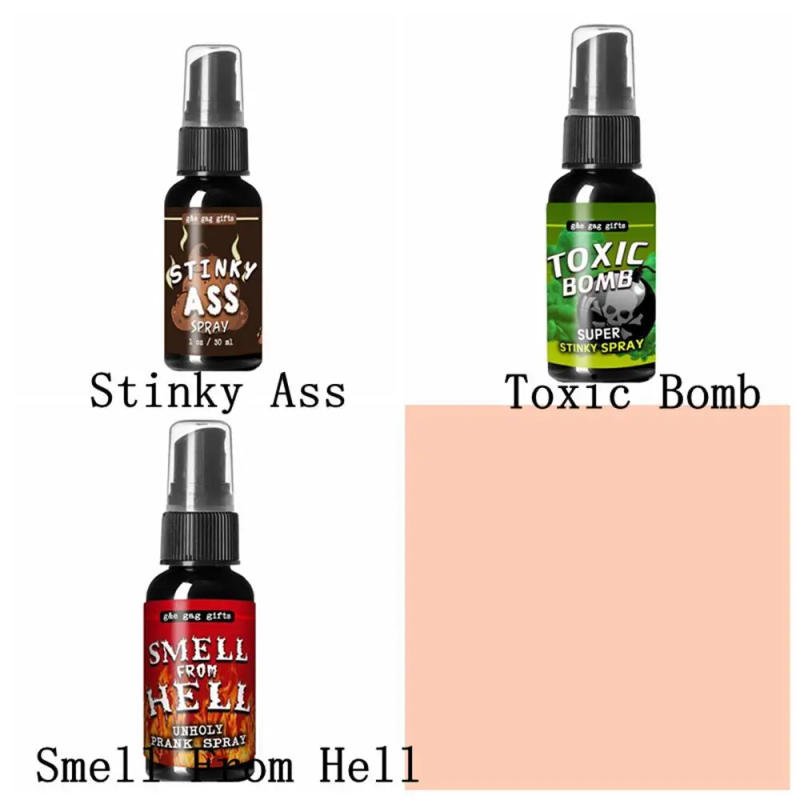 Description Picture 4 of item30ML Liquid Fart Spray Can Stink Bomb Ass-Smelly Stinky Gas Crap Gag Prank Novelties Toy Joke Party Supplies