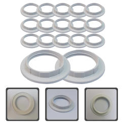 50 Pcs E27 Lamp Fixed Ring Lampshade Frame Light Accessories Fitting Lock Socket Replacement Collar for Bracket