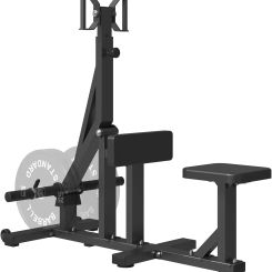Seated Row Machine, Plate Loaded Back Chest Machine, Upper Body Workout Machine with Rotating Handles, Home Gym Equipment
