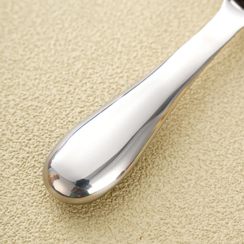 Description Picture 4 of item304 Stainless Steel Ice Cream Spoon Self-melting Polished Watermelon Scoop Upright Ergonomic Handle Gelato Ball Spoon Fruit