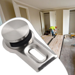 Mirror Clip Glass Clamp Mirror Accessories Mirror Holder Buckle Round Glass Clamp Solid Wall Bracket Zinc Alloy