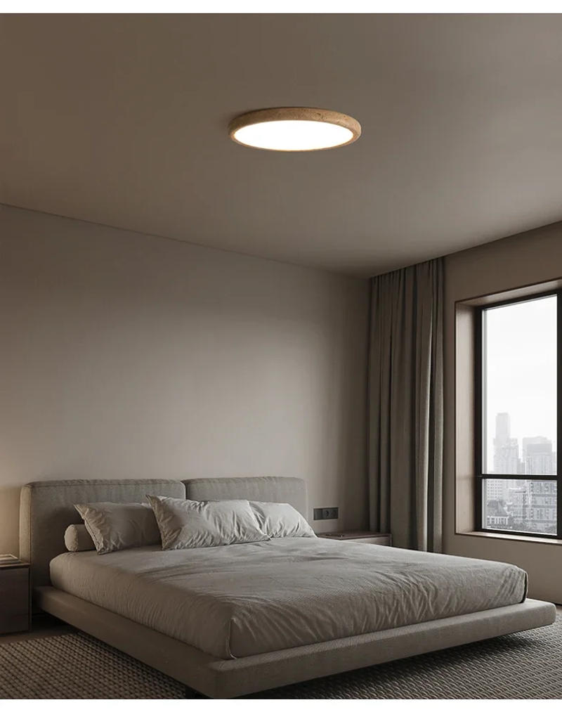 Description Picture 6 of itemNordic Modern Cream Style Warm Bedhead Ceiling Light Fixtures Yellow Travertine Corridor Living Room Restaurant 15W Led Lamps