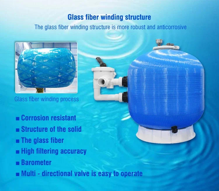 Description Picture 5 of itemPool DecorationCustomized Factory Price Top Mount Side Mount High Quality Pool Sand Filter For Water Treatment