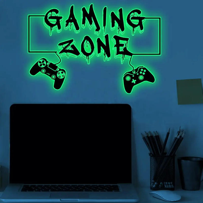 Description Picture 4 of itemCosmic Starry Sky Game Handle Gaming Zone Video Game Decor Luminous Creative Decorative Glow in The Dark Wall Sticker for Living
