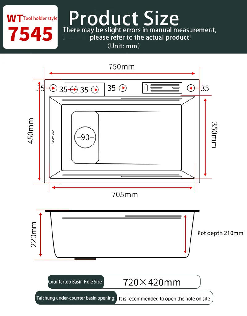 Description Picture 4 of item304 Stainless Steel Kitchen Waterfall Sink Digital Display Large Single Slot Smart Modern Kitchen Sink With Multifunction Touch