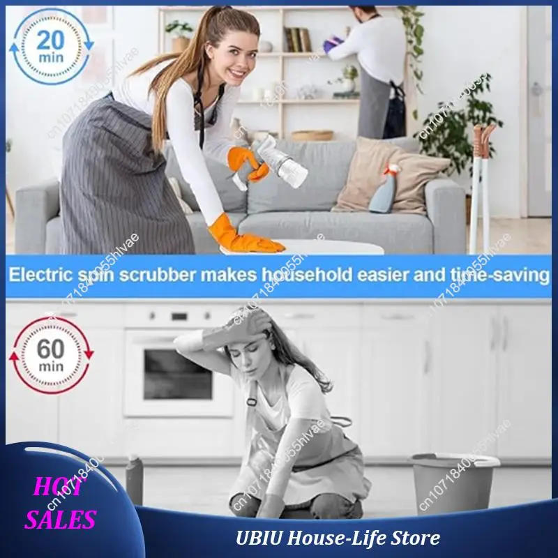 Description Picture 5 of itemCordless Electric Cleaning Brush With 5 Replaceable Brushes–Waterproof Portable Bathroom Cleaner-Best Selling