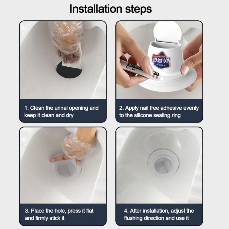 Description Picture 6 of itemNew Anti-smell Plug For Squatting Pan Bathroom Toilet Floor Deodorize Stopper Cover Toilet Squatting Pit Anti-Odor Tool