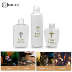 1/2/3Pcs 60ml/250ml Creative Jesus Cross Pattern Holy Water Bottle Sturdy Portable Durable Prime Church Holy Water Bottle