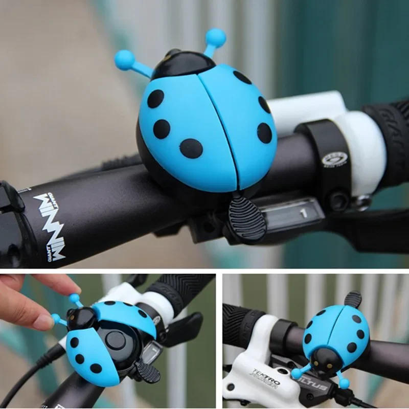 Description Picture 2 of itemCute Ladybug Bicycle Bell Small Cartoon Beetle Cycling Bell for Lovely Kids Children Bike Ride Horn Alarm Bicycle Accessories