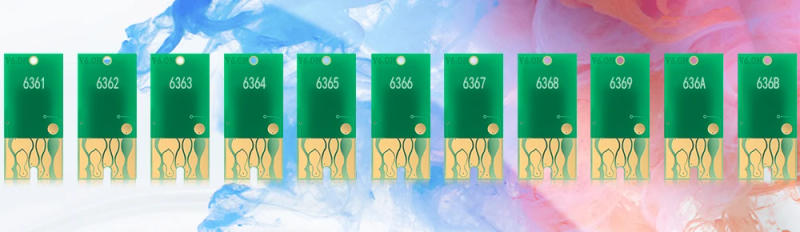 Description Picture 4 of itemT6361 T6369 Cartridge Chip Reset Chip For Epson Stylus Pro 7700 9700 7890 9890 7900 WT7900 9900 Resettable Chip T636A T636B