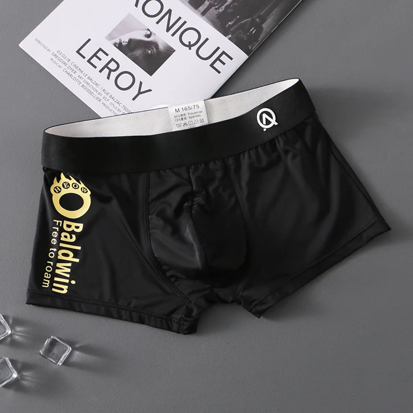 Description Picture 4 of itemEXILIENS Brand New Paw Letter Breathable Boxer Men Underwear Soft Bermuda Ropa Interior Mens Boxers Calzoncillos Man Size M-3XL