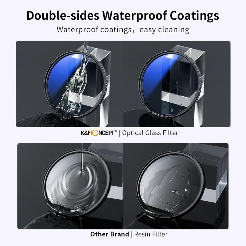 Description Picture 6 of itemK&F Concept Netural Density ND4+MCUV+CPL Filter Kit Camera Lens Bundle Cleaning Cloth and Filter Pouch 49/52/58/67/72/77/82mm