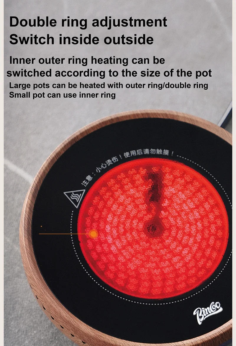 Description Picture 6 of item220V Electric Ceramic Stove Tea Mocha Coffee Maker Tea Stove Heating Furnace Multifunctional Electric Hot Plate Tea Maker 1100W