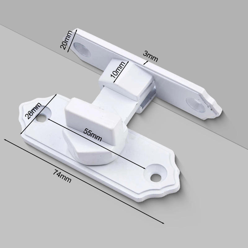 Description Picture 6 of item1pc 90 Degree Stainless Door Latch Sliding Screen Door Latch Barn Door Lock Hasp 74x53MM Flip Latch Safety Door Bolt Latch Lock