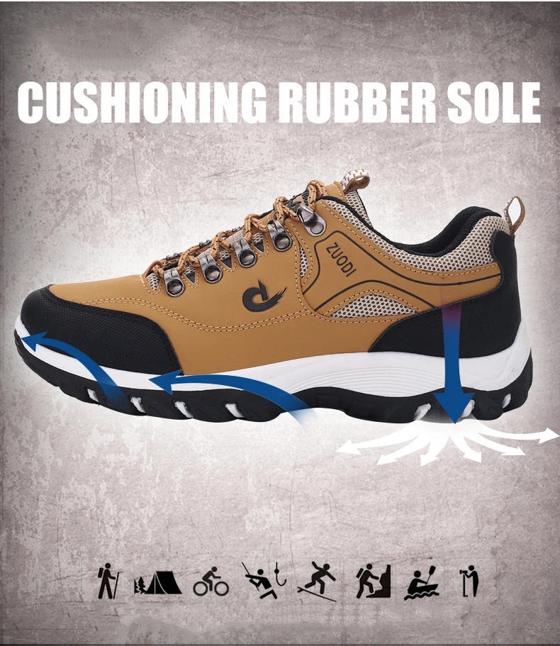 Description Picture 5 of itemMen Hiking Shoes New Outdoor Casual Sneakers Comfortable Lightweight Shoes for Men Flats Large Sized 48 Walking Sneakers