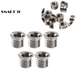 5pcs/pack 1/4 inch to 3/8 inch Convert Screw Standard Adapter Reducer Bushing Converter for DSLR Camera Tripod Monopod