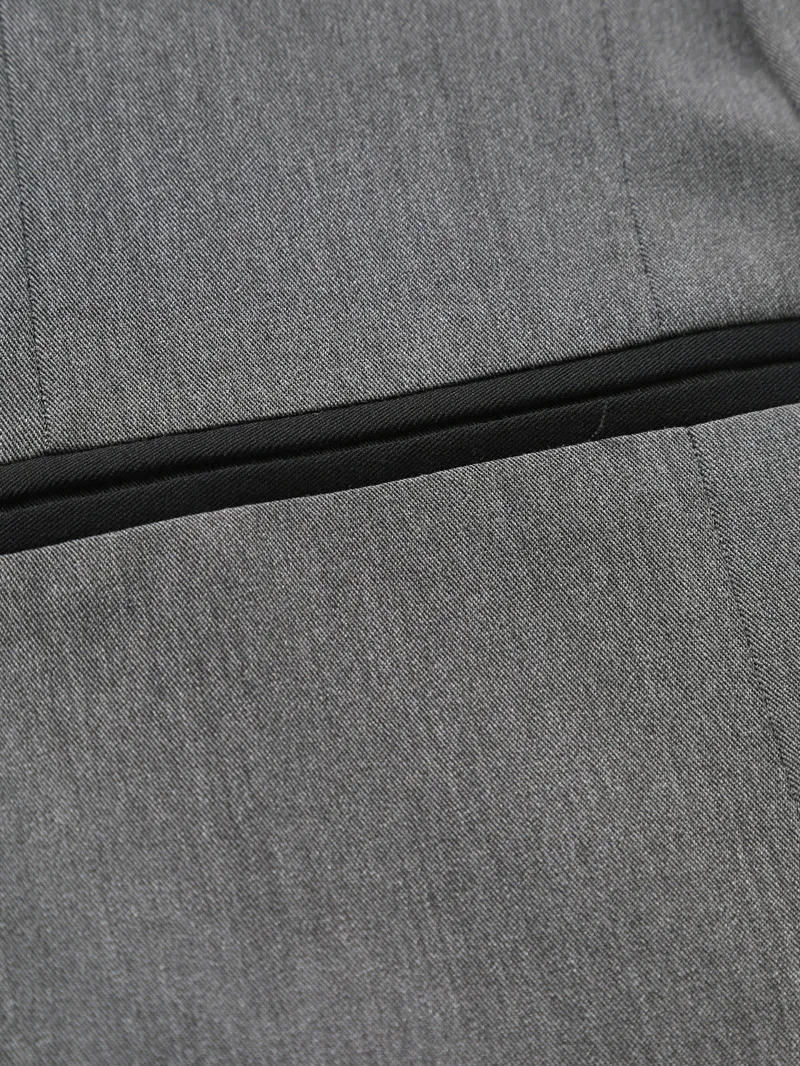 Description Picture 6 of item2024 Foreign Trade European Size Men's Casual One Button Suit Fashion Colored Collar Slim Fit Business Men's Suit