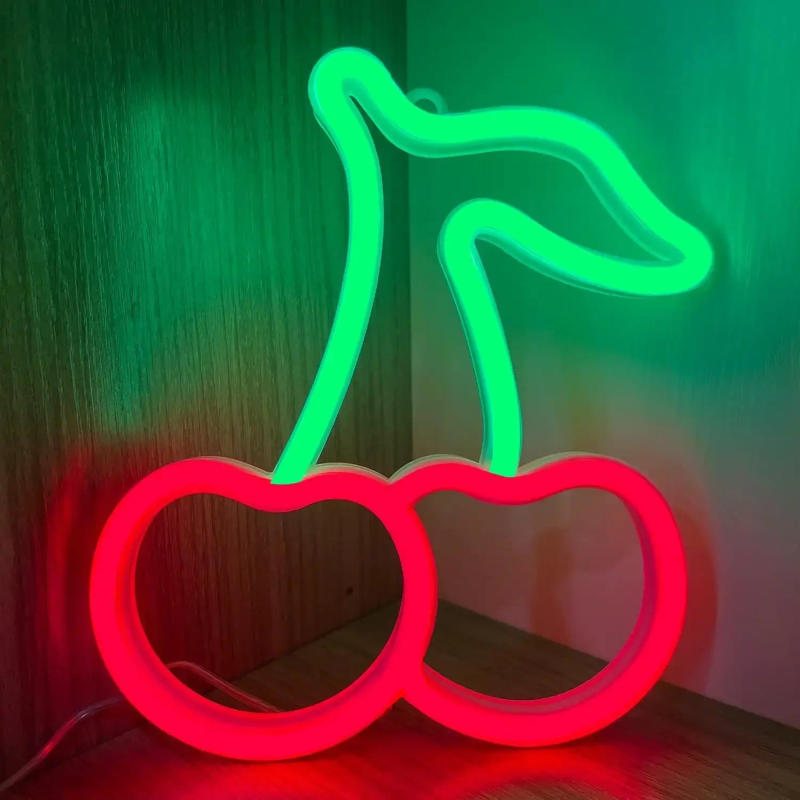 Description Picture 2 of itemCherry Neon Sign For Wall Decor LED Neon Lights For Home Bedroom Business Decor USB Powered LED Lights For Room Decor Kids Gifts