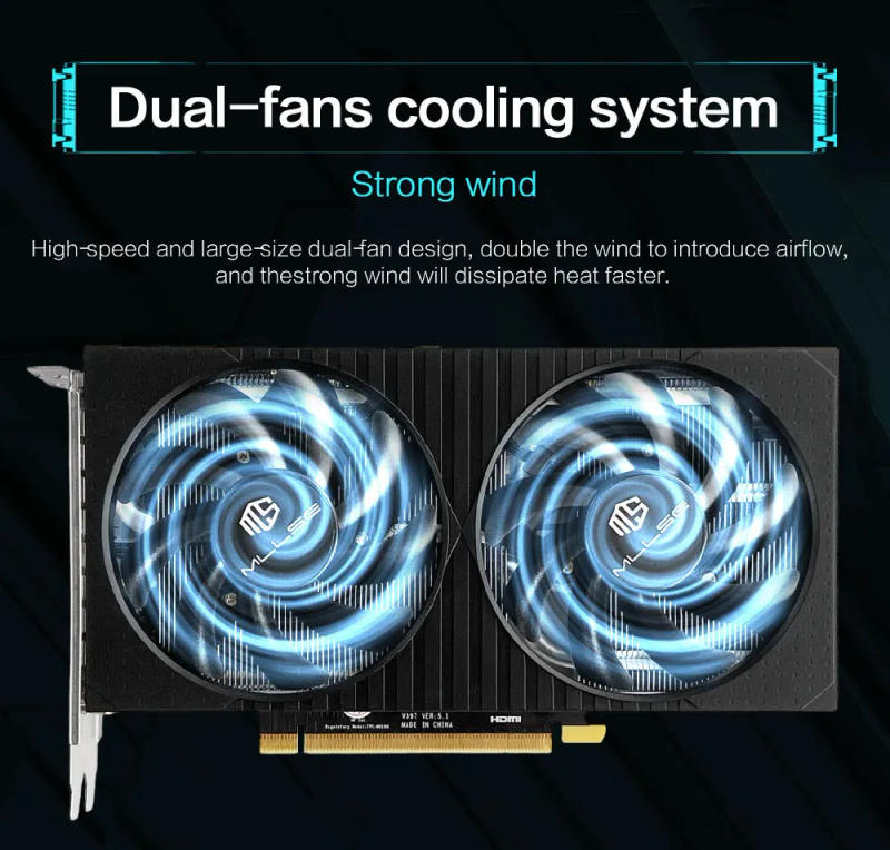 Description Picture 4 of itemMLLSE RTX 3060Ti 8GB Graphics Card GDDR6 256Bit PCI Express 4.0 ×16 8Pin NVIDIA GPU Rtx 3060Ti Gaming Video Card Placa De Video